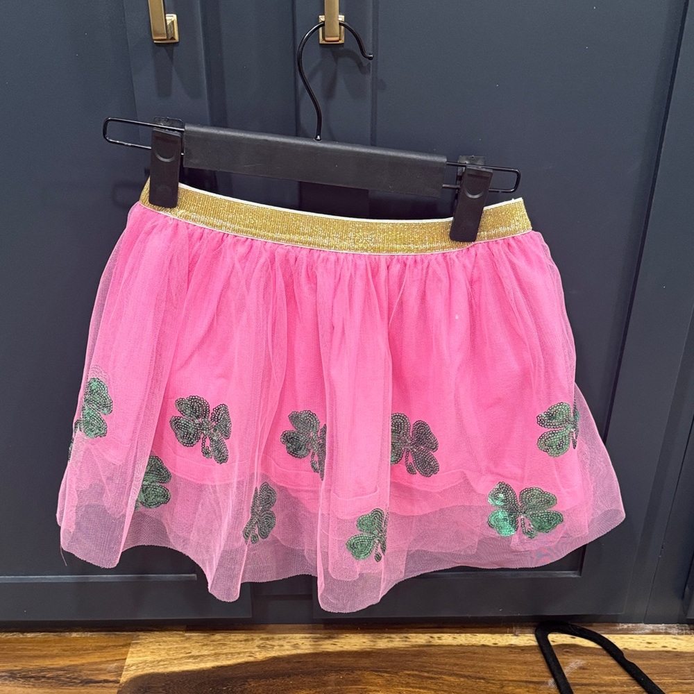Wink Pink Tulle Skirt with Gold Waistband